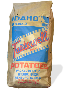 Tastewell 50lb Paper Russet Idaho No. 2